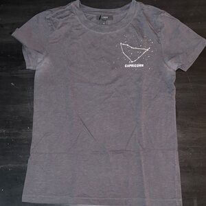 J. Crew Gray Capricorn Constellation Tee